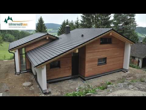 Zeitraffer Hausbau: Bhmerwaldhaus (Fertigteilhaus)