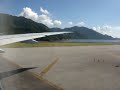 Air Canada Boeing 777 taking off in Hong Kong