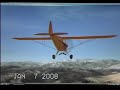 FSX Piper J-3 Cub Rocky Mountains flight