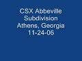 csx abbeville sub athens ga 11 24 06