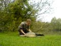 i played this fish at laundry , being the second fish of the day. it fort quite hard and this is just me weighing and taking foto's. FORWARD IT IF YA WANNA C THE FISH.
