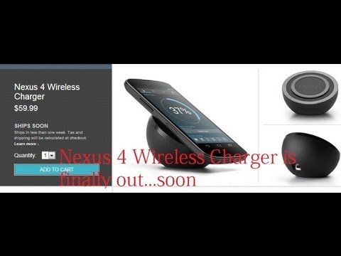 Google Nexus 4 Wireless Charging Dock is finally out