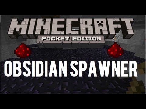 how to collect obsidian in minecraft pe