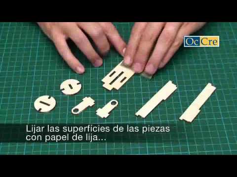 Camión de madera modelismo - Cómo hacer la preparación de las piezas de madera en el modelo ADLER de Occre. Modelismo ferroviario. Este vídeo es complementario de las instrucciones de mo...
