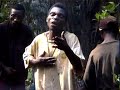 playing music at lup�, a baka hunting camp near the congo - cameroon border