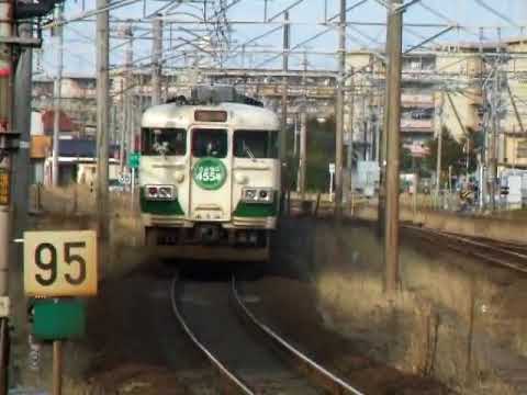 さよなら455系＠岩沼駅出発