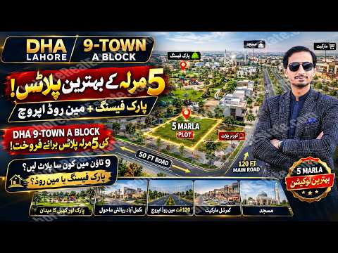 DHA 9 TOWN A BLOCK | ON-GROUND PLOTS FOR SALE | LOCATION & PRICE