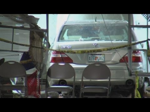 Car crashes through Florida church during Easter service