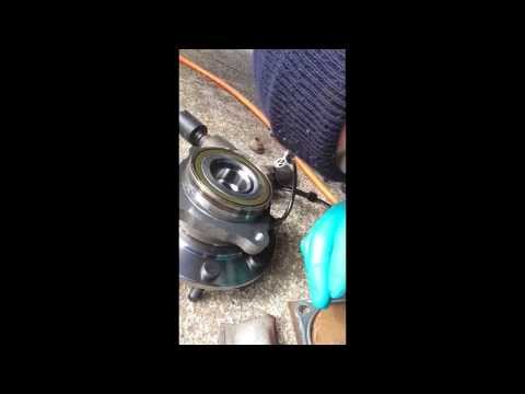 How to replace front wheel bearing hub assembly in a 2005 gmc sierra 2500HD 4X4
