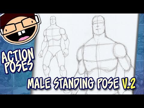 video-linktoworks-How to Draw a MALE STANDING POSE (Version 2) |...