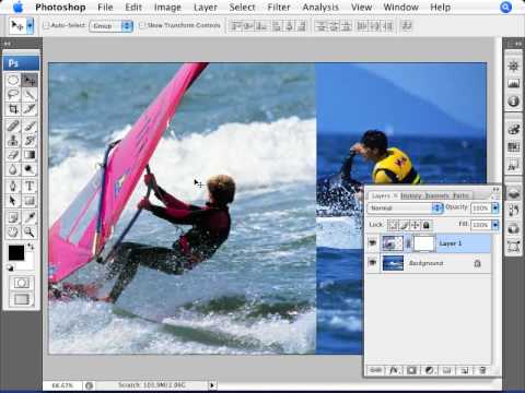 Learn Photoshop - How to blend images together
