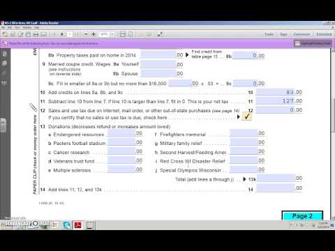 how to fill out wi-z tax form