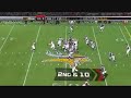 Watch Chad Greenway (Vikings #52) push back the Falcons left guard (#63) into the running back and disrupt the play.