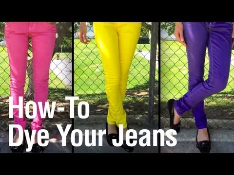 how to dye old jeans