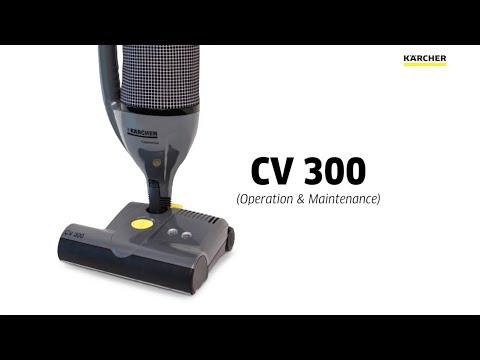 Youtube External Video Kärcher CV 300 Vacuum Operation & Maintenance