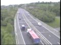**ORIGINAL** Truck accident caught on police camera Motorway M621 (M62 Crash Leeds West Yorks UK)