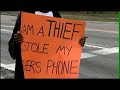 14-Year-Old Thief Shamed At Orange Co. Intersection 14-Year-Old Thief Shamed At Orange Co. Intersection