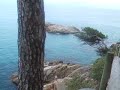 Parte del paisaje característico mezcla de montaña y playa que se encuentra en Sant antoni de calonge caminando por el paseo de ronda hacia playa D'aro. Luego dicen que tenemos que salir fuera de españa para ver sitios bonitos, teniendo la costa brava...