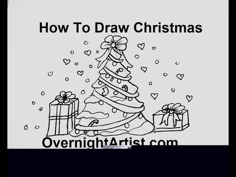 how to draw xmas things