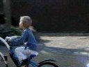 Ian op de fiets \"caravanfiets\"