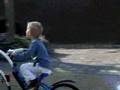 Ian op de fiets caravanfiets