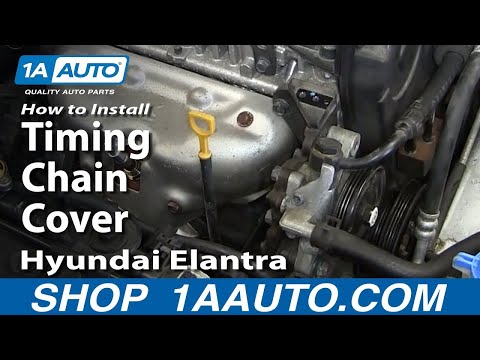 How To Install replace Timing Chain Cover Hyundai Elantra