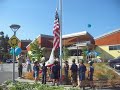 Pack 61 Flag Raising at new RWS Library