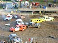First heat of the 7pm Demolition Derby First heat of the 7pm Demolition Derby