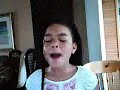 Nia, age 9, singing yolanda adams