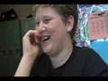 Why is he laughing?