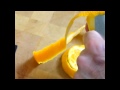 orange flower garnishing