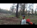 Me using the GoPro for the first time filming Robbie riding the improved track on his Honda CRF250R.
