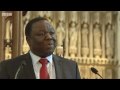 Tsvangirai in london cathedral 20 june 2009
