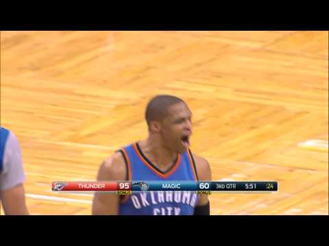 Video: Russell Westbrook Caps the Break with the Double-Clutch Reverse