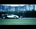 Cristiano Ronaldo outrunning a Bugatti Veyron Cristiano Ronaldo outrunning a Bugatti Veyron