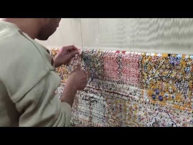 ペルシャ絨毯の結び方、HOW TO KNOT PERSIAN CARPET