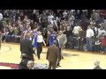 Atlanta Hawks and New York Knicks FIGHT (1/28/11) (Crowd Camera)