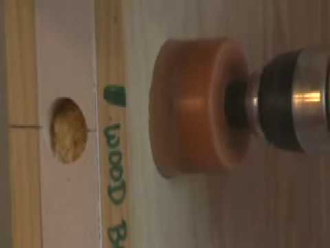 how to patch door knob hole
