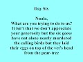The Twelve Days of Christmas - Frank Kelly - With Lyrics