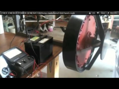 Generator - How to build a Low rpm, working generator. 100 watts at 120 rpm and 200 watts at 170 rpm. For charging a 12/ 24 volt system.Hand crank test. Watch my other v...