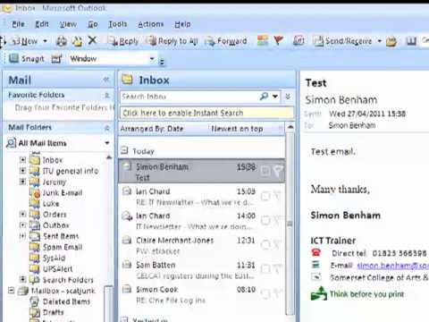 how to locate email folders on outlook