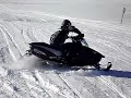 Michigan Snowmobiling - Messing around along the road