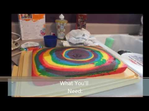 how to tie dye a square pattern