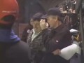 chris elliott and gerard mulligan in i'm a mac, i'm a pc on location, behind the scenes.
