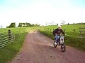 First ride on my new Demon Pit Bike. Taking it easy as my new helmet ain't arrived yet! The bike can be had from ebay for around £400. Kids don't rely on a hat to save you like me!