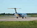 MD83 de Austral despegando por pista 05 en Cordoba