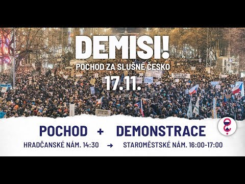 Pochod za slušné Česko - Demisi!