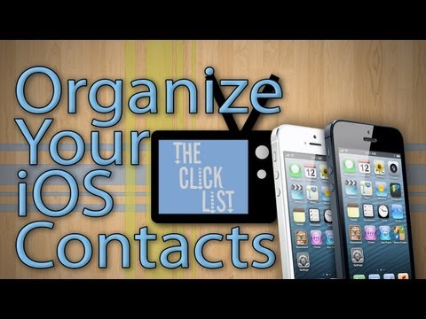 how to organize iphone contacts