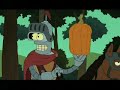 With fuel prices skyrocketing, the Planet Express crew sets off on a dangerous mission: to infiltrate the world's only dark-matter mine, source of all spaceship fuel. But deep beneath the surface lies a far stranger place...a medieval land of dragons and sorcery and intoxicated knights who look suspiciously like Bender. So park your hover-car and saddle up your unicorn for FUTURAMA's greatest adventure yet...Bender's Game.