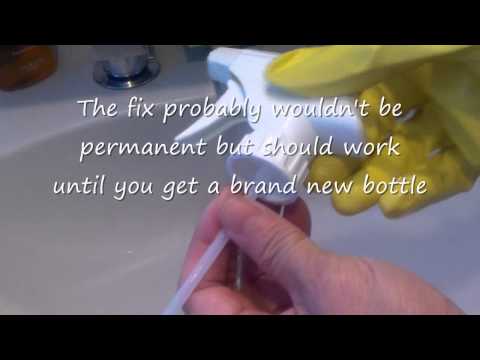 how to unclog lotion pump